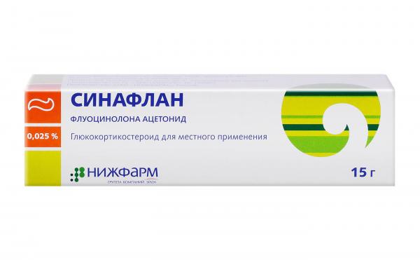 Синафлан 0.025% 15 г мазь