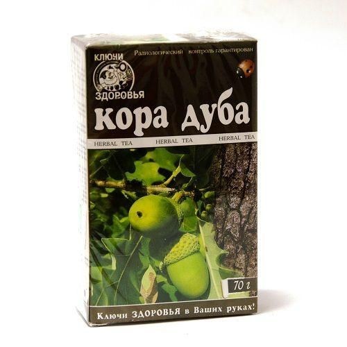Кора дуба фиточай, 100 г - Ключи здоровья