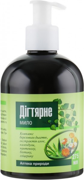 Дегтярное жидкое мыло "Аптека Природы", 275 мл