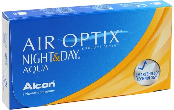 Контактные линзы Air Optix Night&Day Aqua 8.6 +06.00, 3 шт.