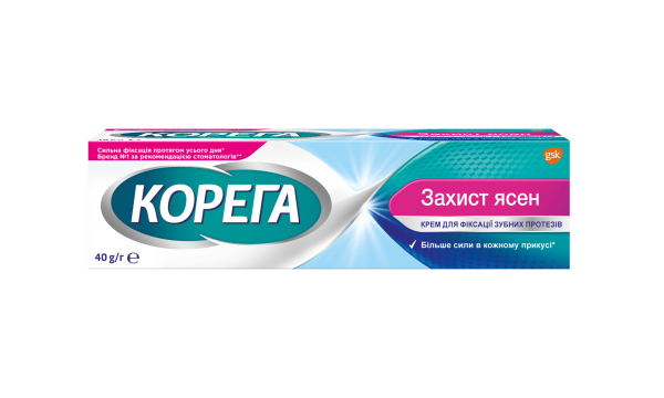 Крем Корега защита десен для фиксации протезов, 40 мл