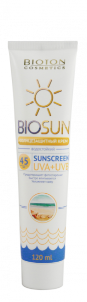 Крем солнцезащитный Биотон SPF 45, 120 мл